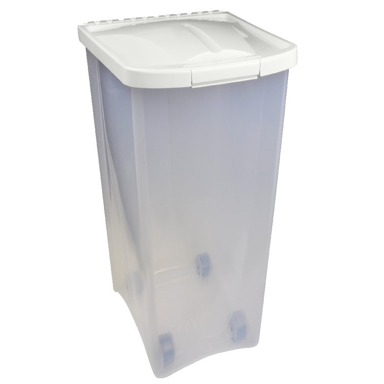 waroom 50 Lb Plastic Dog Food Storage Container On Wheels Wayfair